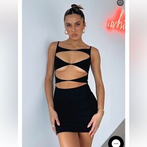 Eyes On Me Mini Dress White Fox